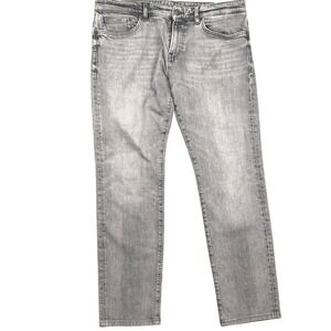 BOSS Jeans Mens 36W 30L Light Grey Wash Candiani Stretch‎ Slim Fit Pants Denim